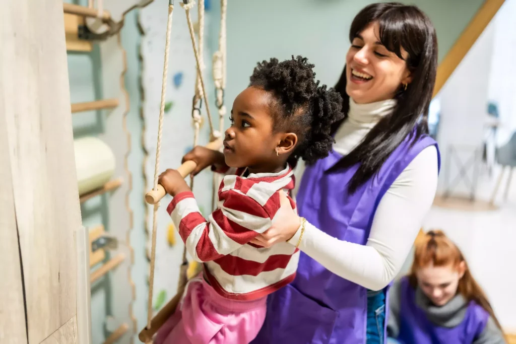 Care worker supporting an older person